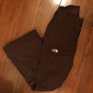 The North Face brown ski/snow pants - S/P size